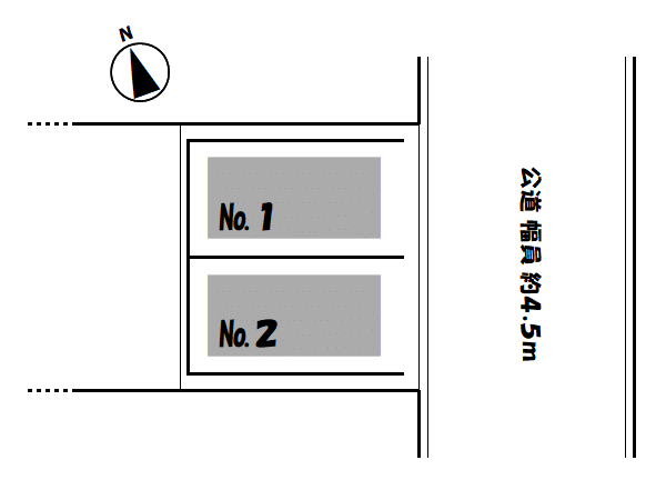ワイズ・定水寺 第2駐車場の駐車配置図