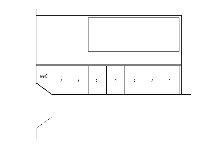 APパーク敦賀木崎の駐車配置図