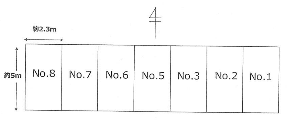 プロバーⅠの駐車配置図