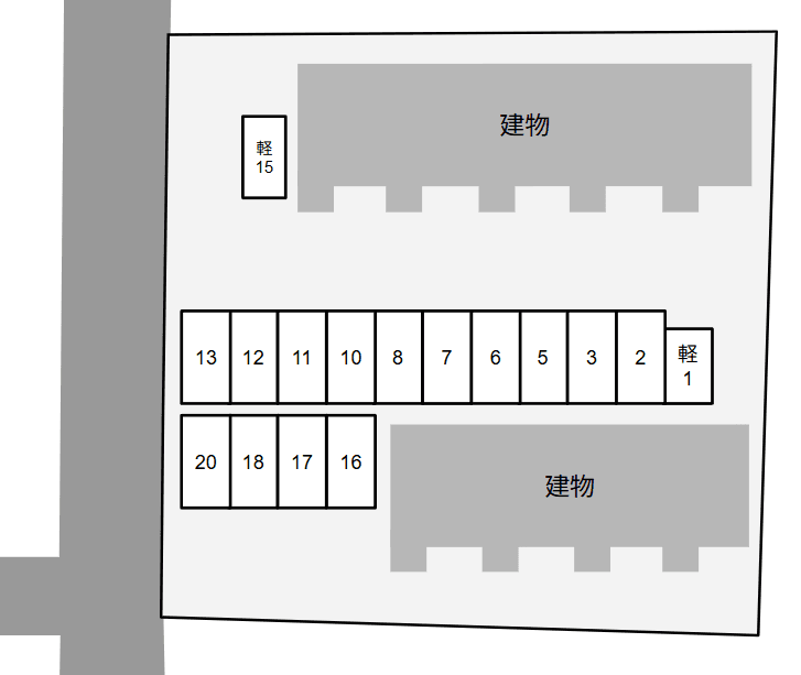 Cielの駐車配置図