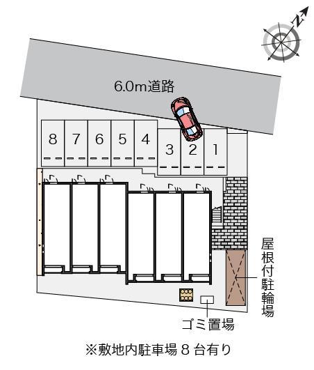 クレイノクリスタルパレス(57954)の駐車配置図