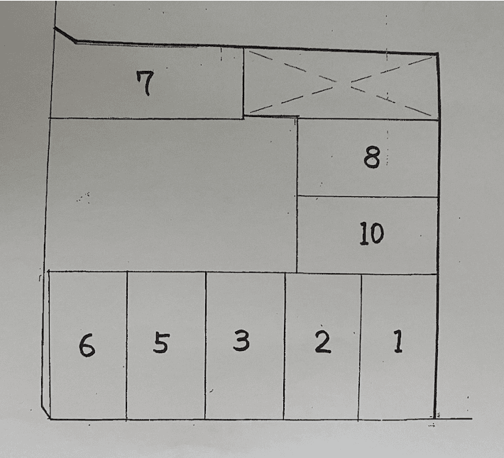 成瀬内田駐車場の駐車配置図