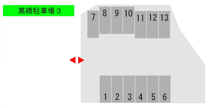 ブルーローズ髙橋駐車場Ⅲの駐車配置図