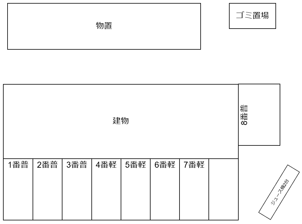 クレール鶴ヶ谷の駐車配置図