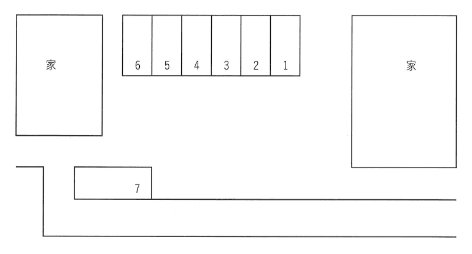157駐車場の駐車配置図
