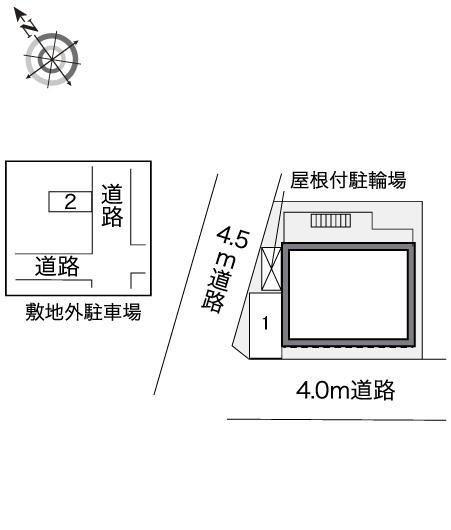 クルンテープB(40844)の駐車配置図