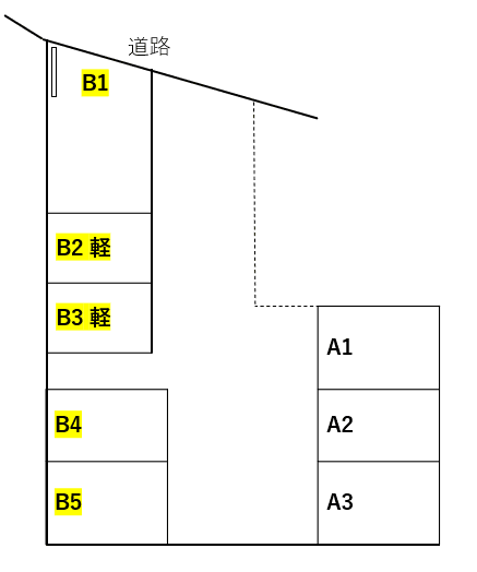 I・パーキングNo.32Bの駐車配置図