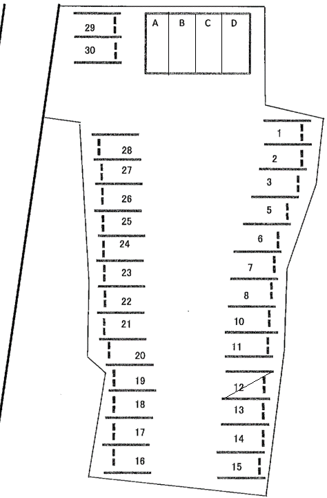 NO.25の駐車配置図