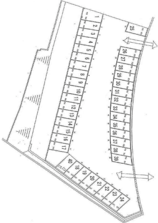 近藤パーキング(B)・南鳴子駐車場の駐車配置図