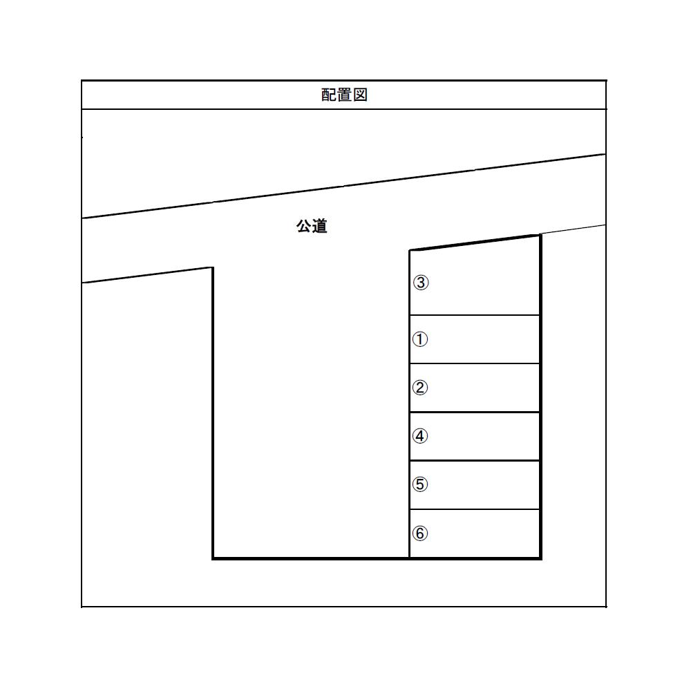 山崎第3駐車場の駐車配置図