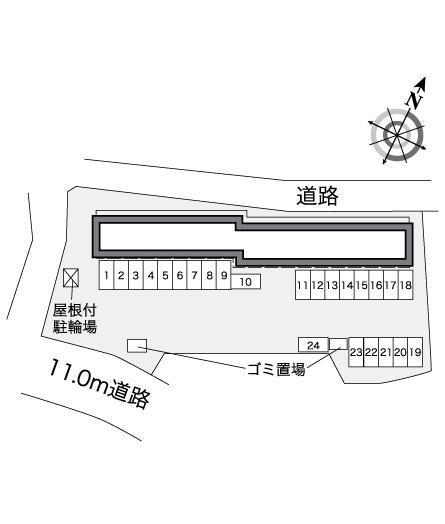 ニューロード(27016)の駐車配置図