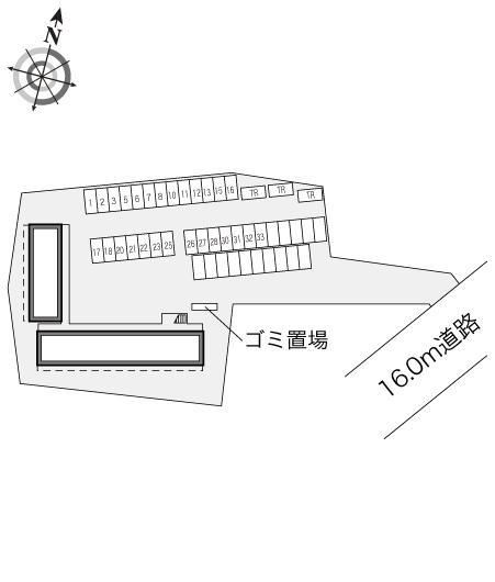 GRACEⅢ(11188)の駐車配置図