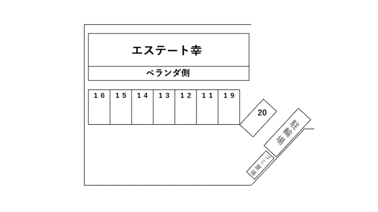 エステート幸の駐車配置図