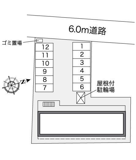 ルミエールⅢ(38726)の駐車配置図
