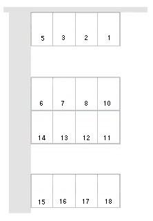 伊東東昭和町171駐車場の駐車配置図