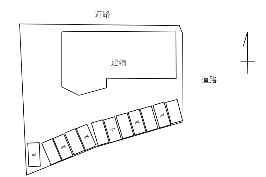 プラムの駐車配置図