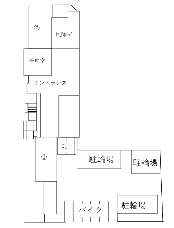 ジーベック蒲田ステーションエグゼの駐車配置図