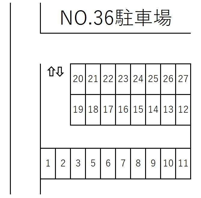 No.36駐車場の駐車配置図