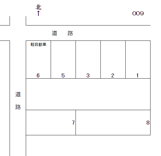岩倉-9の駐車配置図