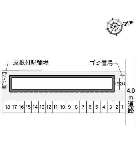KMY郡山(36691)の駐車配置図