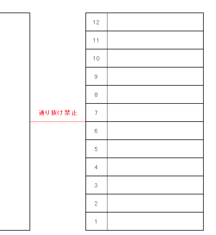 田井島MY駐車場の駐車配置図