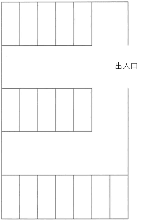 上原駐車場/753の駐車配置図