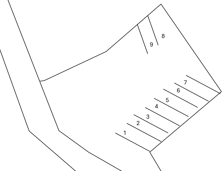 安永駐車場の駐車配置図