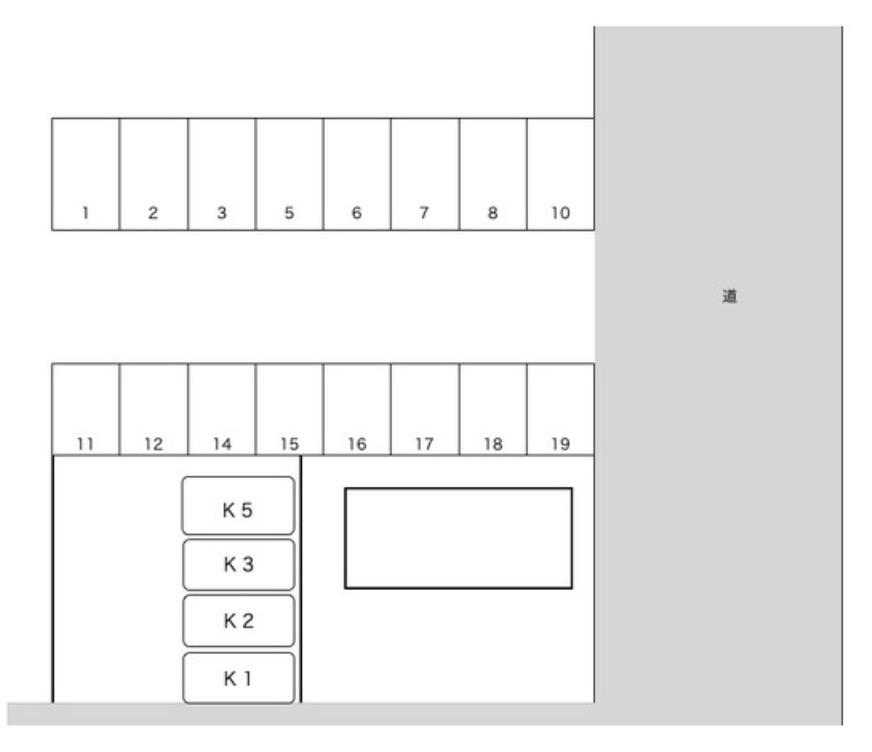 湯本92駐車場の駐車配置図