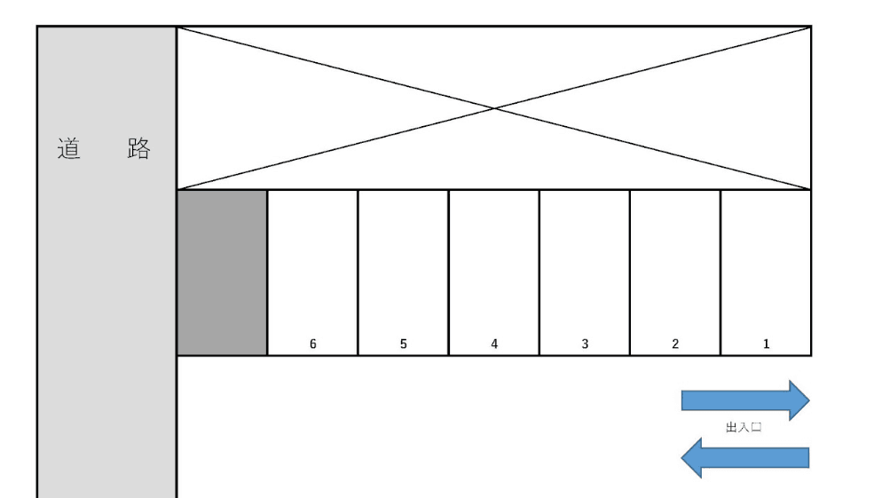 観光ハイツパーキングの駐車配置図