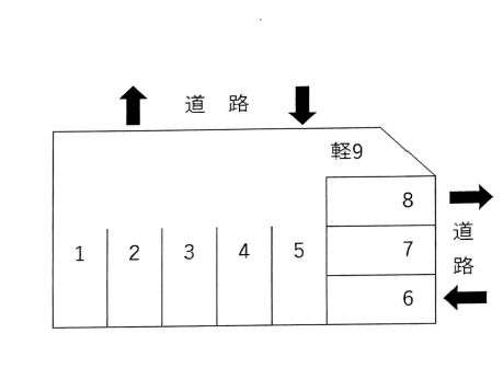 和泉町パーキングの駐車配置図