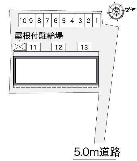 セラヴィ町屋(25631)の駐車配置図