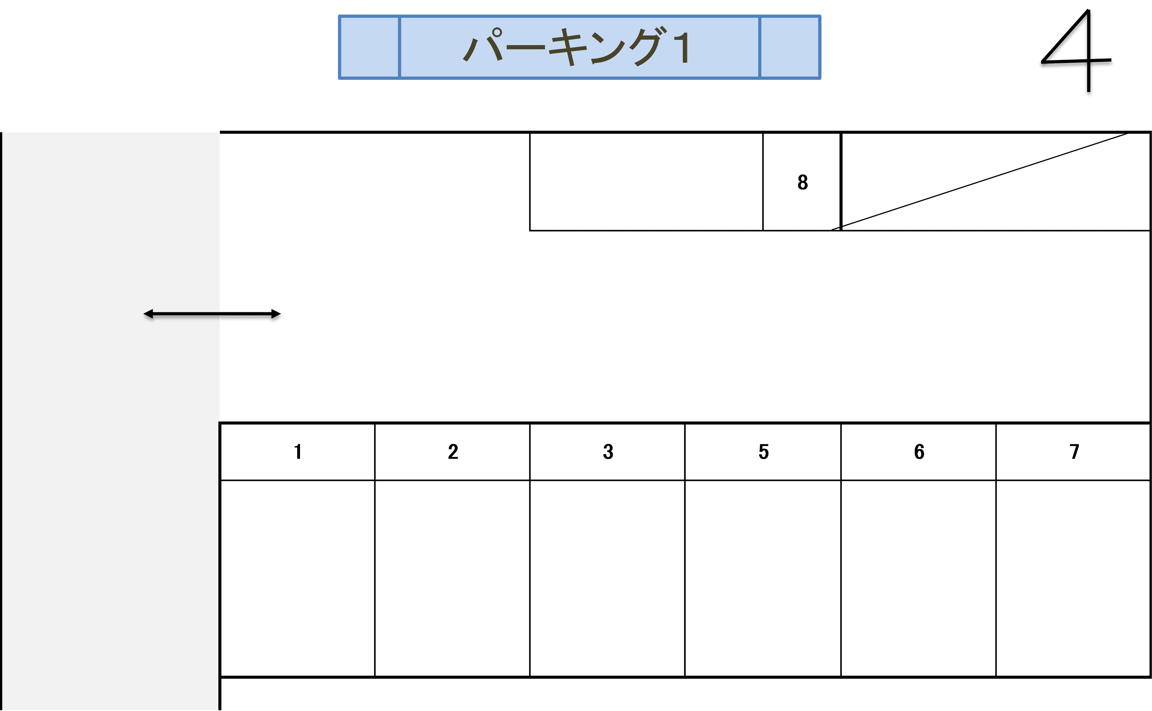 パーキング1の駐車配置図