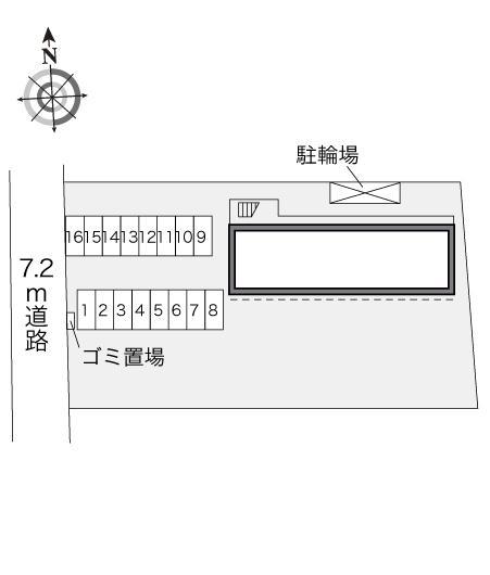 プランドール木太(22637)の駐車配置図