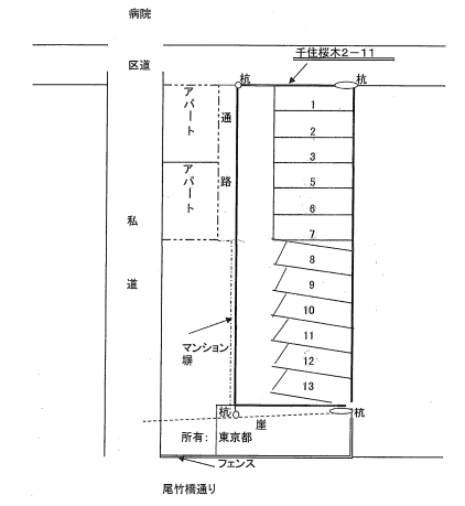 斉藤駐車場の駐車配置図