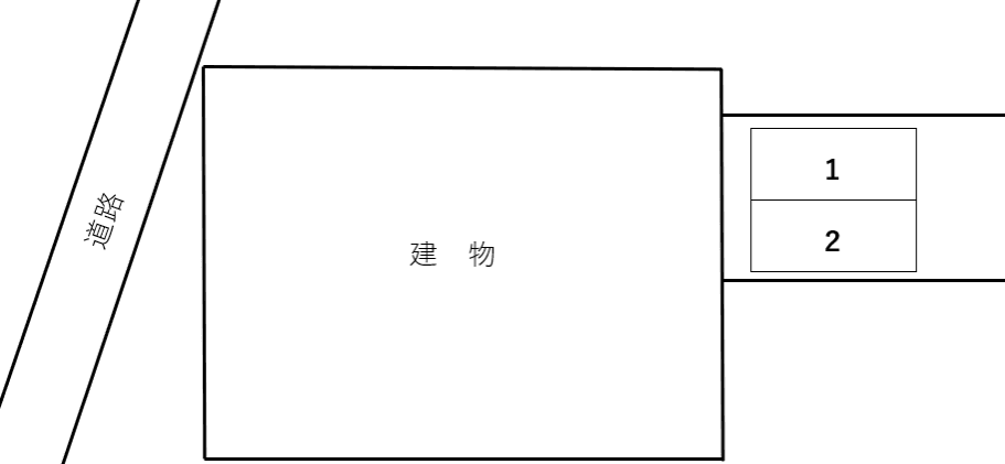 レガリス北千住の駐車配置図