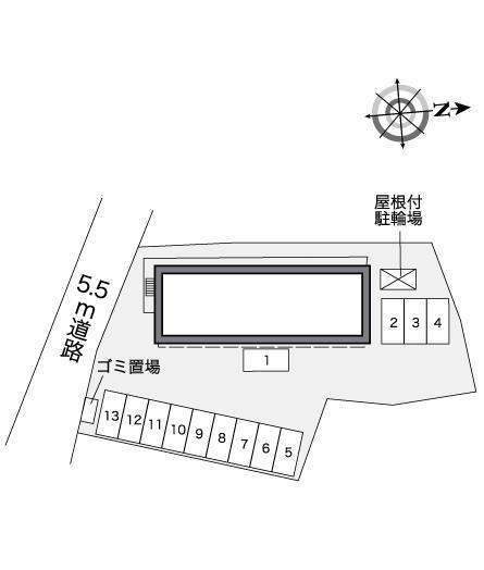 グリーン(27601)の駐車配置図