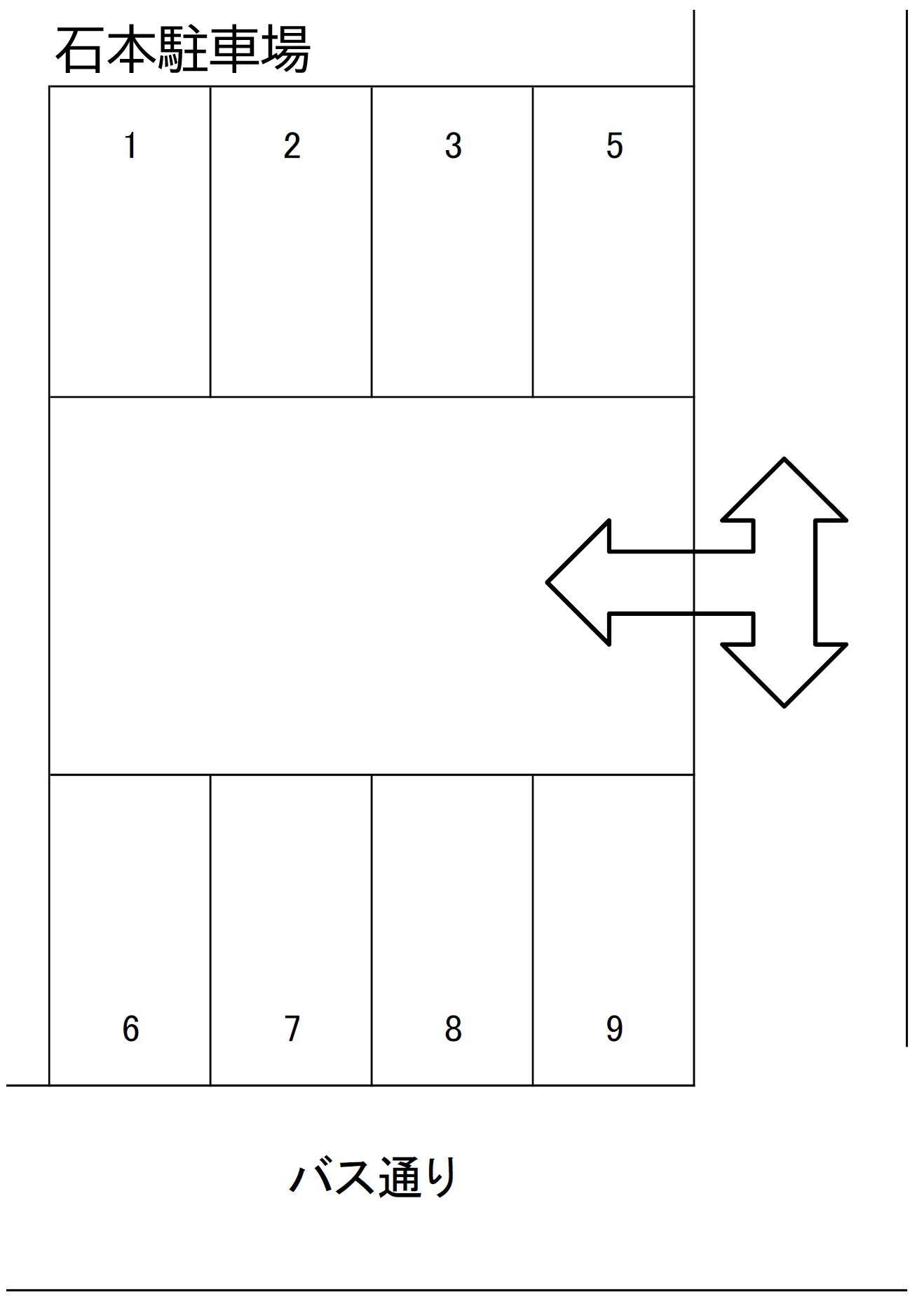 石本駐車場の駐車配置図