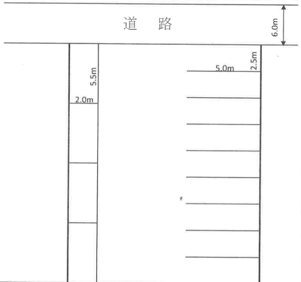 麻里布チェリオパーキングの駐車配置図