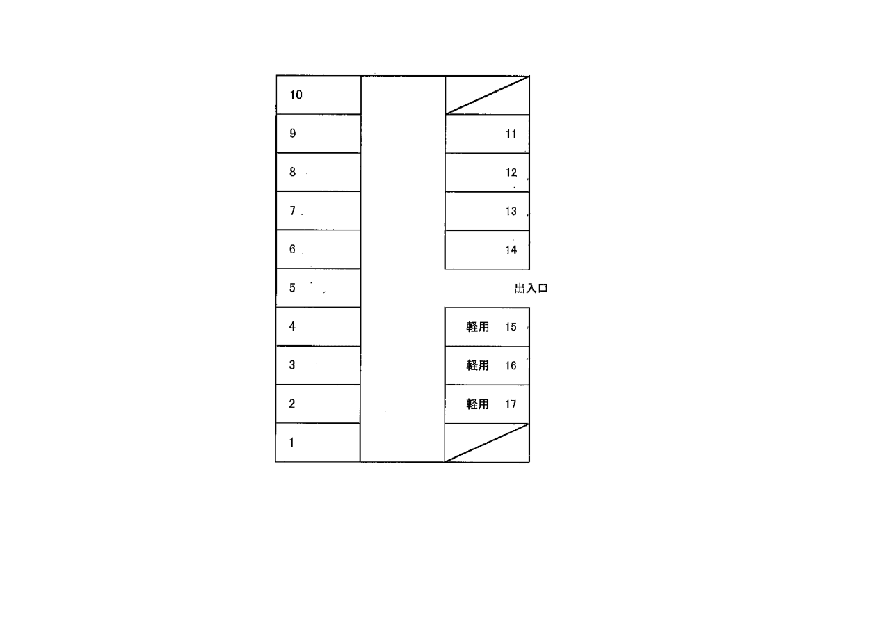 NO.158の駐車配置図