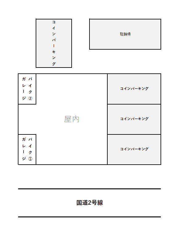 庚午北の駐車配置図