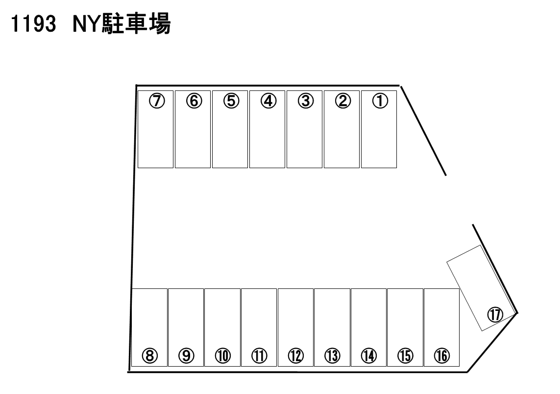 NYパーキングの駐車配置図