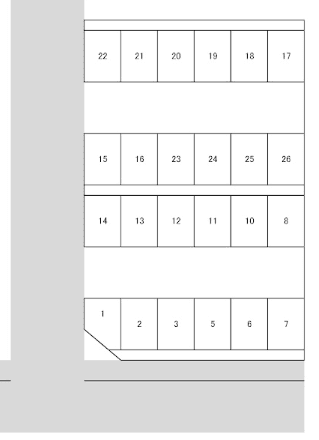 遠藤駐車場の駐車配置図