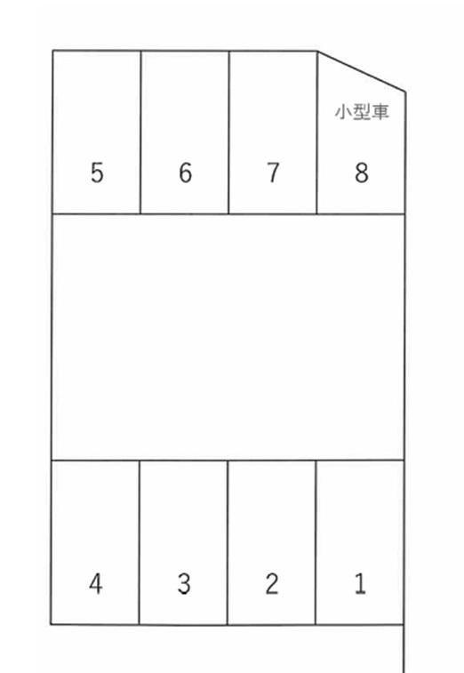 関屋金衛町駐車場の駐車配置図