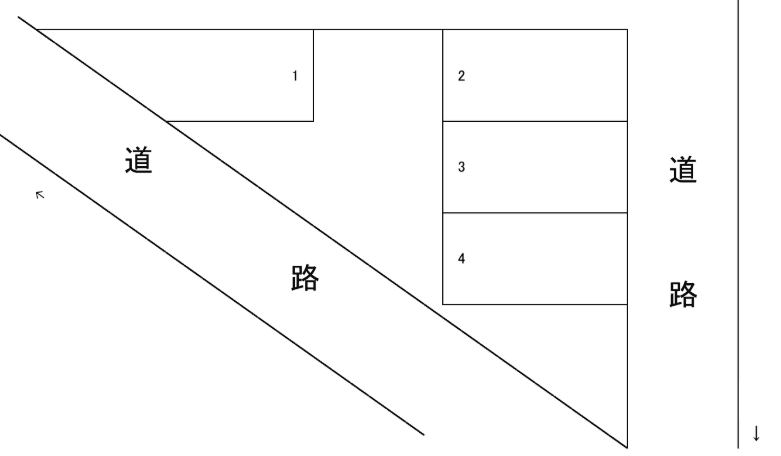 IKKO駐車場の駐車配置図
