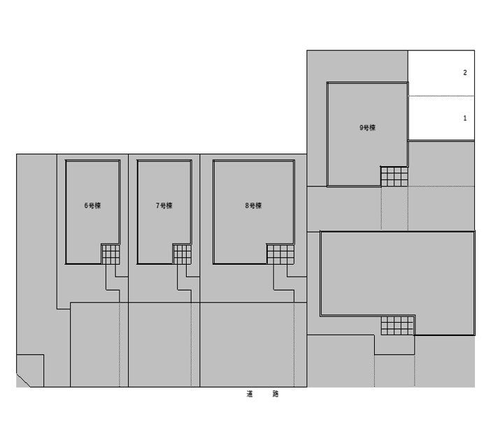 PA成田並木第3月極駐車場の駐車配置図