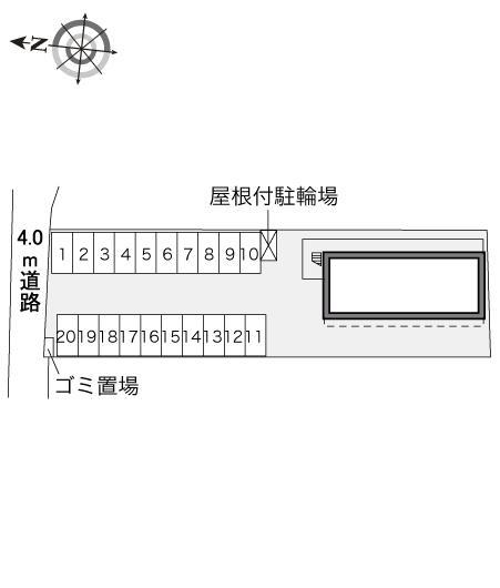 康浜舎(34930)の駐車配置図