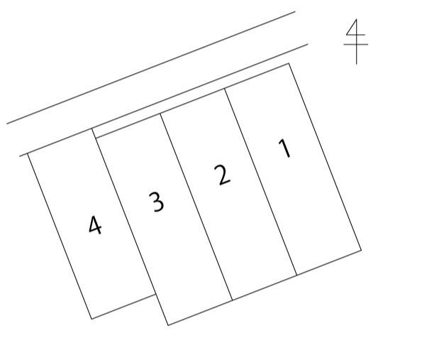 KIKURI&Co.駐車場の駐車配置図
