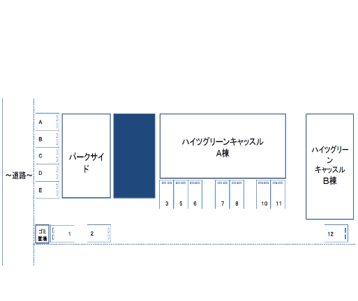 パークサイドの駐車配置図