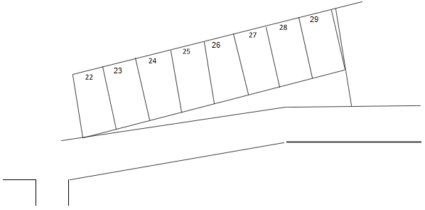グレイス弥生台C駐車場の駐車配置図