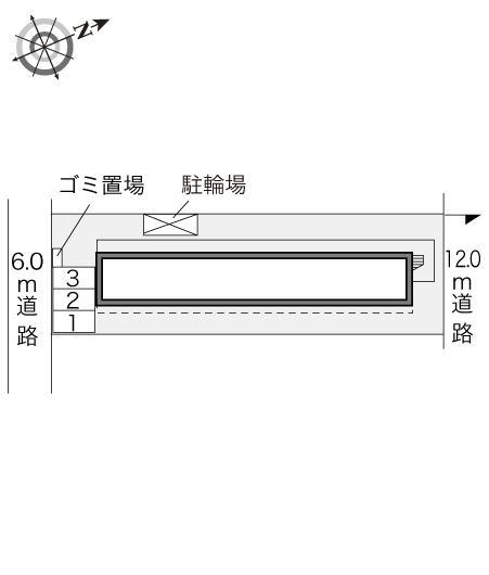 シェソワ 城南(23026)の駐車配置図